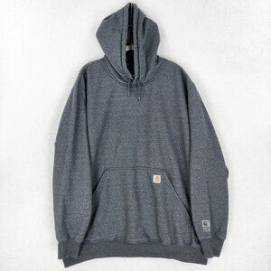 Carhartt Sweater Mens 3XL Tall Gray Rain Defender Original Fit Pullover Hoodie